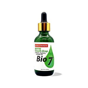 BIO7 Growth Drops: Biotin Peptide & Chebe Oil for Thicker, Longer Hair - 2 Fl Oz