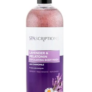 Spascriptions Lavender Melatonin Exfoliating Body Wash, 33 oz