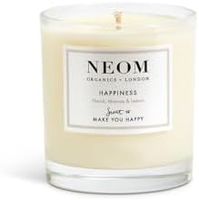 NEOM Happiness Essential Oil Candle 1 Wick Neroli Mimosa Lemon Scent 100g - Image 4