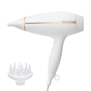 Kristin Ess Iconic Style Blow Dryer, 1875W, Ionic, Dual Voltage, 2 Speeds, 3 Heat