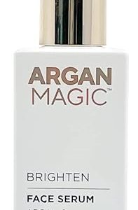 Argan Magic Vitamin C Face Serum 2oz Hydrating Brightening Serum for Dark Spots and Wrinkles