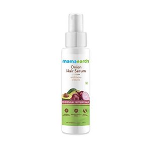 Mama?earth Onion Hair Serum ? Silky, Smooth, Frizz-Free 100ml