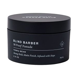 Blind Barber 90 Proof Hair Pomade - Strong Hold, Natural Finish, Water-Based (2.5 Oz)