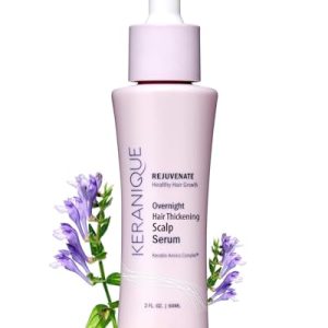 Keranique Overnight Hair Serum for Thinning Hair - Hydrates & Strengthens - 2 oz