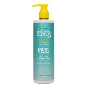 Alaffia Beautiful Curls Leave-In Conditioner for Wavy to Curly Hair, 12 Fl Oz