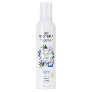 BIOTERA Lightweight Vegan Styling Mousse Alcohol-Free Paraben-Free Color-Safe 5.5oz