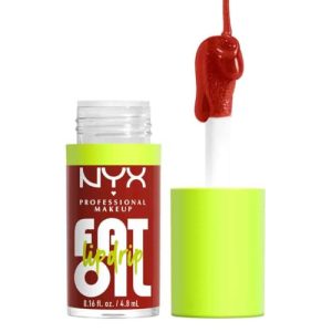 NYX Fat Oil Lip Drip - Vegan Tinted Gloss, Moisturizing Neutral Nude