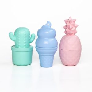 Rebels Refinery Organic Lip Balm Trio - Summer Citrus, Blue Raspberry, Strawberry Mango