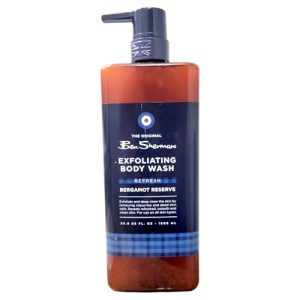 Bergamot Men's Deep Cleansing Moisturizing Exfoliating Body Wash for All Skin Types