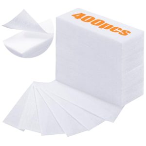 Blulu 400 Non-Woven Wax Strips for All Skin Types, 10x3.8 cm (White)