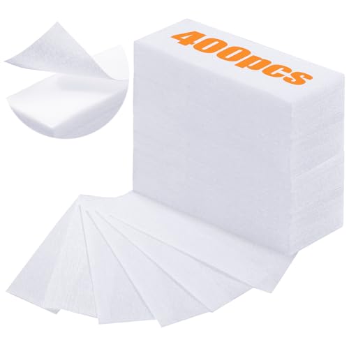 Blulu 400 Non-Woven Wax Strips for All Skin Types, 10x3.8 cm (White)