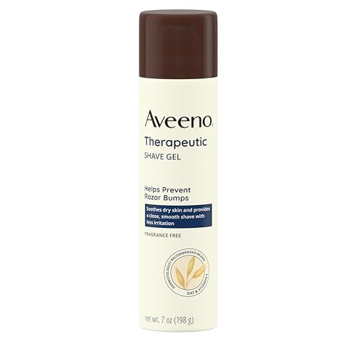 Aveeno Fragrance-Free Shave Gel with Oat & Vitamin E 7 oz Prevents Razor Bumps - Image 2