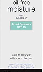 Neutrogena Oil-Free Moisturizer Neck Cream SPF 15, 4 oz Each, 2-Pack