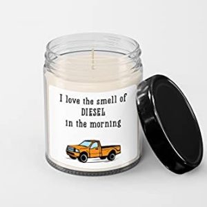 Diesel Morning Soy Wax Candle ? 9 oz Vanilla Scented
