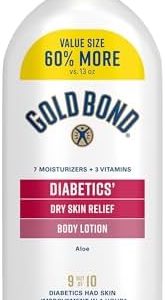 Gold Bond Diabetics' Body Lotion, 21 oz - Vitamin E & Aloe for Dry Skin