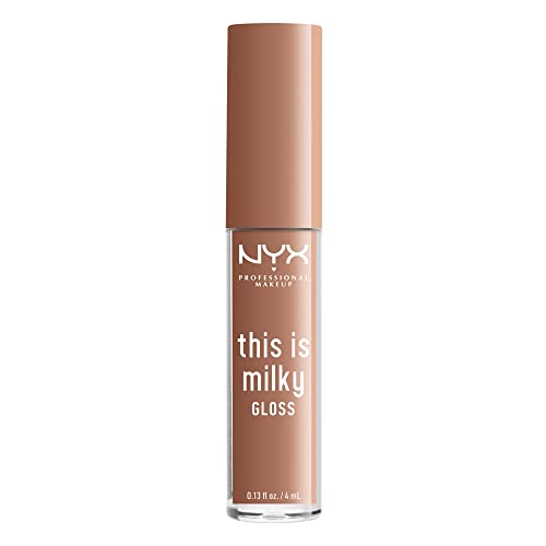 NYX Milky Gloss Vegan Lip Gloss - Cookies & Milk, 12 Hour Hydration - Image 4