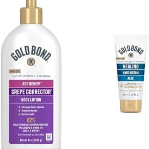 Gold Bond Age Renew Body Lotion & Healing Hand Cream Set, 14 oz & 3 oz