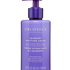 Obliphica Seaberry Leave-In Cream - Anti-Frizz, Moisture & Damage Repair - 10 Fl Oz