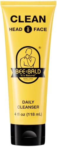 Bee Bald CLEAN Daily Cleanser for Face & Head, 4 oz