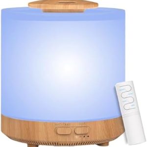 Yellow Wood Grain 1600 ML Essential Oil Diffuser 35-Hour Continuous Operation