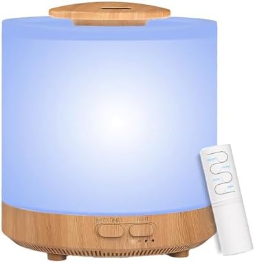 Yellow Wood Grain 1600 ML Essential Oil Diffuser 35-Hour Continuous Operation