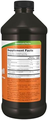 NOW Foods Liquid Chlorophyll, Super Concentrated, Mint Flavor, 16 oz - Energy Booster - Image 2