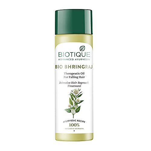 Biotique Bhringraj Therapeutic Hair Growth Oil 4.06 oz for Healthy Scalp