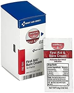 First Aid Only FAE-7011 Burn Cream Packets, 10 Count Refill
