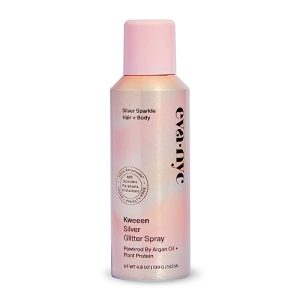 Eva NYC Queen Silver Glitter Hair and Body Spray 4.9 oz