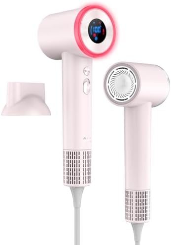 Ultra-Fast 110,000 RPM Ionic Hair Dryer Lightweight Low Noise Travel-Friendly