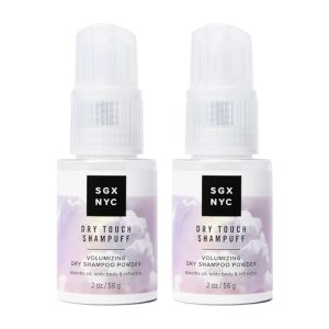 SGX NYC Dry Touch Shampuff - Volumizing Non-Aerosol Dry Shampoo Powder, 2 pc