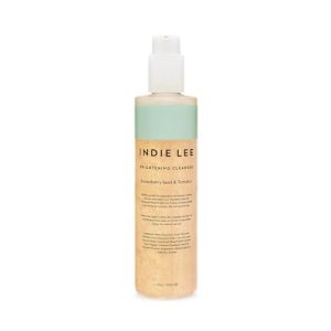 Indie Lee Brightening Facial Cleanser - Hydrating, Exfoliating Makeup Remover for Dry Skin (10oz)