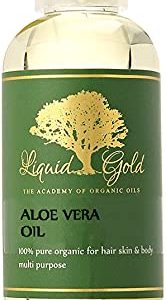 4 oz Pure Organic Aloe Vera Oil for Skin, Hair, and Body Care