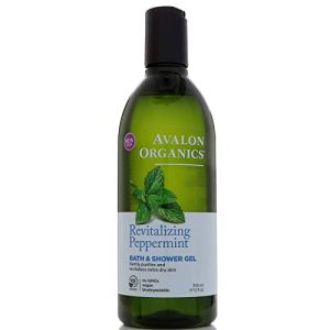 Avalon Organics Peppermint Bath and Shower Gel 12 fl oz Bottle