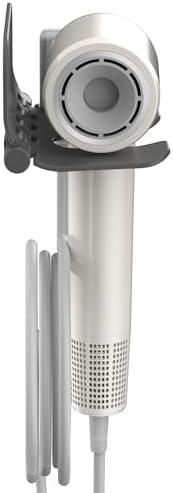 Aina Foldable Wall-Mounted Hair Dryer Holder & Organizer for Bedroom/Bathroom - Image 3