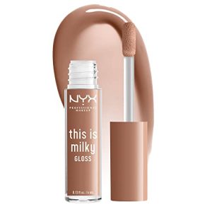 NYX Milky Gloss Vegan Lip Gloss - Cookies & Milk, 12 Hour Hydration
