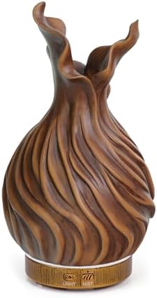 200ml Wood Grain Essential Oil Diffuser with LED Lights