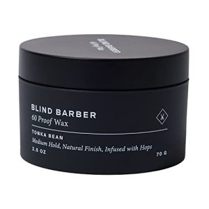 Blind Barber 60 Proof Hair Wax for Men, 2.5 Oz - Medium Hold, Water-Based