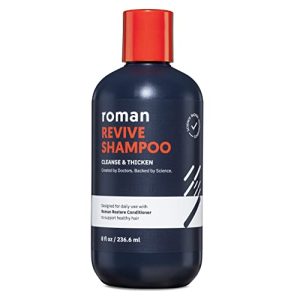 Roman Men's Revive Shampoo | Exfoliates, Cleanses with Peppermint & Caffeine | 8 fl oz
