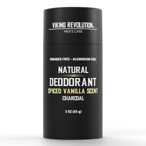 Viking Revolution Spiced Vanilla Aluminum-Free Natural Deodorant for Men 3oz
