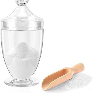 33oz Acrylic Bath Salt Jar with Lid and Spoon