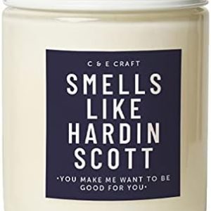 Hardin Scott Iced Vanilla Woods Scented Candle 10oz - Gift for Her