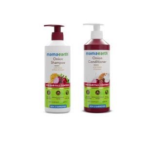Mamaearth Onion Hair Fall Control Shampoo & Conditioner Set