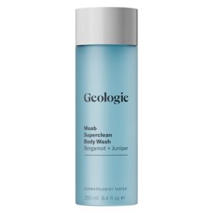 Geologie Moab Superclean Body Wash | Bergamot & Juniper | 8.4 oz Derm-Grade Formula