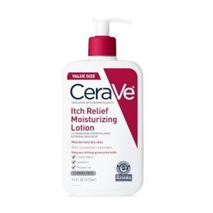 CeraVe Anti-Itch Lotion with Pramoxine for Irritation, Sunburn, Bug Bites - 16 oz
