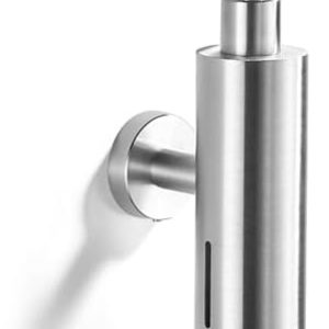 Brushed Nickel Wall Mounted Soap Dispenser for Bathroom - Stainless Steel