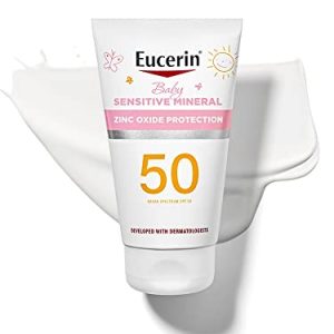 Eucerin Baby Mineral Sunscreen SPF 50 Zinc Oxide Lotion 4 Fl Oz Tube