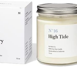 Mia's Co. High Tide 7.5 oz Natural Soy Candle Sea Salt Jasmine Aromatherapy