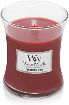 WoodWick Cinnamon Chai Medium Candle, Soy Blend with Pluswick Wood Wick - Image 2