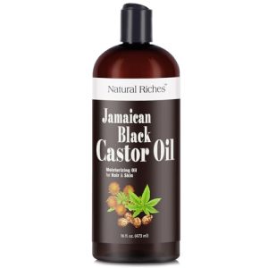 Natural Riches Jamaican Black Castor Oil 16oz - Organic, Cold Pressed for Hair & Skin